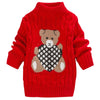 Unisex Cartoon Bear Design Warm Knitted Jumpers For Kids