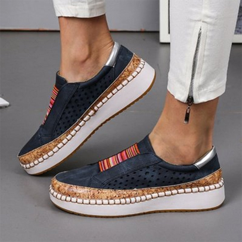 Slip on Shallow Breathable Hollow Out Loafers