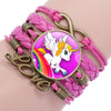 Multi-layer Unicorn Braided Girls Charm Friendship Bracelets freeshipping - Tyche Ace