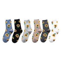 Load image into Gallery viewer, Sunflower Cotton Long Socks freeshipping - Tyche Ace

