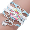 Multi-layer Unicorn Braided Girls Charm Friendship Bracelets freeshipping - Tyche Ace
