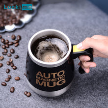 Load image into Gallery viewer, Automatic Self Stirring Magnetic Stainless Steel Smart Mixer Thermal Mug
