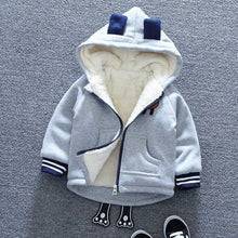 Load image into Gallery viewer, Unisex Cute Bear Cartoon Design Thick Fleece Hooded Jacket For Kids freeshipping - Tyche Ace
