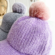 Load image into Gallery viewer, Unisex Winter Pom Pom Design Knitted Caps for Kids
