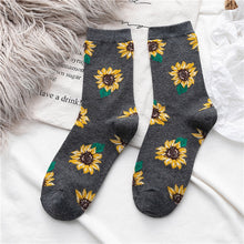Load image into Gallery viewer, Sunflower Cotton Long Socks freeshipping - Tyche Ace
