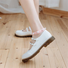 Load image into Gallery viewer, Women Thin Lace Breathable Pearl Style Design Invisible Socks freeshipping - Tyche Ace
