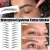 6D Hair-like Water Transfer Waterproof Long Lasting Brow Tattoo Stickers