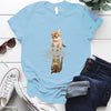 Cat & Tiger Print Graphic T Shirt freeshipping - Tyche Ace