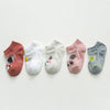 5 Pairs Thin Mesh Cute Socks For Babies