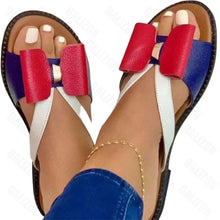 Load image into Gallery viewer, Bowknot Open Toe Casual Women Flat Sandals freeshipping - Tyche Ace
