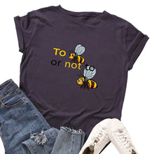 Load image into Gallery viewer, Cotton To Bee Letter Print T Shirt freeshipping - Tyche Ace
