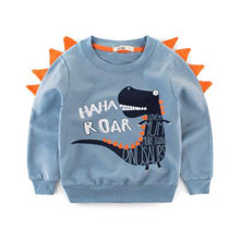 Load image into Gallery viewer, Dinosaur Printed Cartoon Long Sleeved Sweaters For Boys
