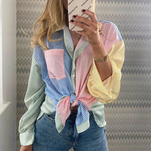 Load image into Gallery viewer, Loose Vintage Colourful Button Boyfriend Shirt

