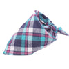 Washable Plaid Cotton Bandanas For Dogs