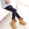 Winter Colorful Print Flower Butterfly Soft Warm Girls Leggings