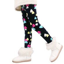 Load image into Gallery viewer, Winter Colorful Print Flower Butterfly Soft Warm Girls Leggings
