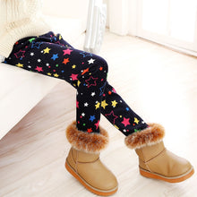 Load image into Gallery viewer, Winter Colorful Print Flower Butterfly Soft Warm Girls Leggings
