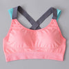 Comfy Push Up Cross Straps Wireless Padded Gym Bra Fitness Top