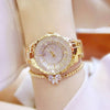 Women Watches Gold Luxury Brand Diamond Quartz Ladies Wrist Watches Stainless Steel Clock Female Watch Relogio Feminino 2023