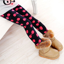 Load image into Gallery viewer, Winter Colorful Print Flower Butterfly Soft Warm Girls Leggings
