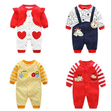 Load image into Gallery viewer, Unisex Cotton Long Sleeves Rompers For Kids
