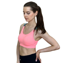 Load image into Gallery viewer, Comfy Push Up Cross Straps Wireless Padded Gym Bra Fitness Top
