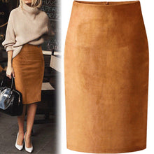 Load image into Gallery viewer, Faux Leather High Waist Bodycon Skirts For Women
