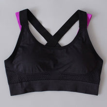 Load image into Gallery viewer, Comfy Push Up Cross Straps Wireless Padded Gym Bra Fitness Top
