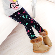 Load image into Gallery viewer, Winter Colorful Print Flower Butterfly Soft Warm Girls Leggings
