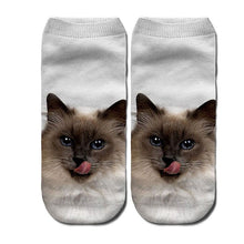 Load image into Gallery viewer, Unisex 3D Cartoon Kitten Image Design Cute Short Ankle Socks freeshipping - Tyche Ace
