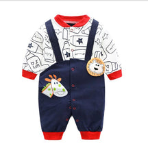 Load image into Gallery viewer, Unisex Cotton Long Sleeves Rompers For Kids
