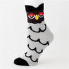 5 Pack 3D Owl Cartoon  Design Cute Socks For Women freeshipping - Tyche Ace