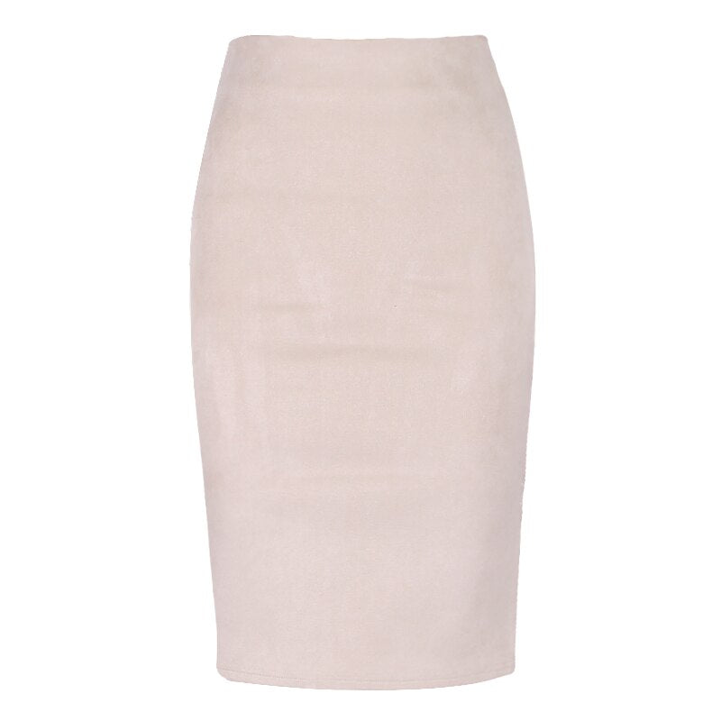 Faux Leather High Waist Bodycon Skirts For Women