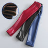 Winter Thick Velvet Pencil Faux PU Leather Legging For Girls
