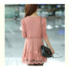 Casual Lace Women Knitted Cardigan