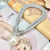 Adjustable Thick Rope Large Faux Pearl Pendants For Women