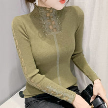 Load image into Gallery viewer, Casual Turtleneck Knitted Long Sleeve Top For Women
