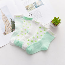 Load image into Gallery viewer, 5 Pairs Thin Mesh Cute Socks For Babies
