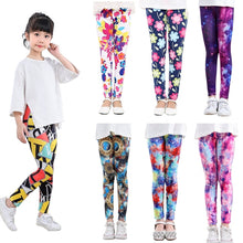 Load image into Gallery viewer, Girl Pants Soft Elastic Kids Leggings Floral Printed Girls Skinny Pants Trousers 1- 10 Years Children Trousers Summer Clothes freeshipping - Tyche Ace
