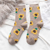Sunflower Cotton Long Socks freeshipping - Tyche Ace