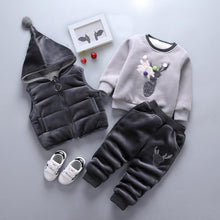 Load image into Gallery viewer, Unisex Baby Dog Cartoon Design Long Sleeve Jacket &amp; Trousers Suit
