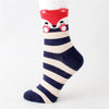 Cartoon Design Colorful Striped Socks For Women