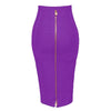 Zipper Closure Style Design Bandage Bodycon Skirts For Women