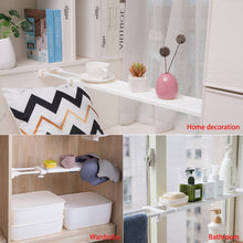 Load image into Gallery viewer, Smart Adjustable Wall Mounted Space Saving Cupboard Closet Organiser Shelves
