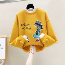 Load image into Gallery viewer, Girls Bear Cartoon Design Long Sleeve Cute Pullover For Kids
