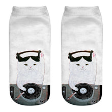 Load image into Gallery viewer, Unisex 3D Cartoon Kitten Image Design Cute Short Ankle Socks freeshipping - Tyche Ace
