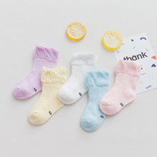 Load image into Gallery viewer, 5 Pairs Thin Mesh Cute Socks For Babies
