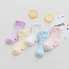 5 Pairs Thin Mesh Cute Socks For Babies