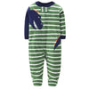 Cartoon One Pieces Pyjamas Fleece Jumpsuit For Babies