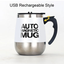 Load image into Gallery viewer, Automatic Self Stirring Magnetic Stainless Steel Smart Mixer Thermal Mug
